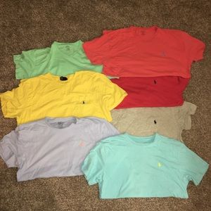 Bundle of 7 polo t-shirts